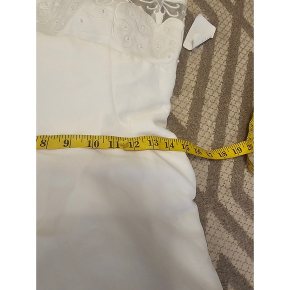 DANTE Wedding Dress Ivory Lace Overlay Tulle Train Bridal Gown Size 10 - Picture 9 of 9